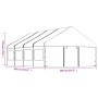 Pavillon mit weißem Polyethylendach 8,92 x 5,88 x 3,75 m von vidaXL, Zelte und Pavillons - Ref: Foro24-3155496, Preis: 713,59...