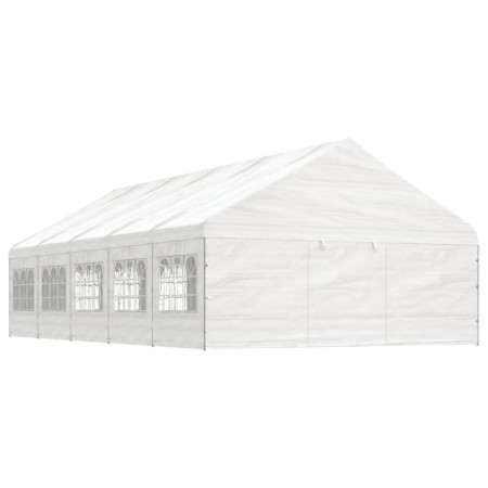 Pavillon mit weißem Polyethylendach 11,15x5,88x3,75 m von vidaXL, Zelte und Pavillons - Ref: Foro24-3155497, Preis: 862,43 €,...