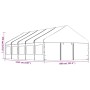 Pavillon mit weißem Polyethylendach 11,15x5,88x3,75 m von vidaXL, Zelte und Pavillons - Ref: Foro24-3155497, Preis: 862,43 €,...