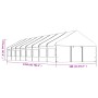 Gazebo with white polyethylene roof 17.84x5.88x3.75 m by vidaXL, Tents and gazebos - Ref: Foro24-3155500, Price: 1,00 €, Disc...