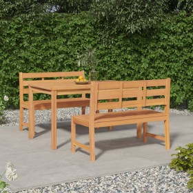 Garten-Essgruppe 3-teilig aus massivem Teakholz von vidaXL, Gartensets - Ref: Foro24-3157193, Preis: 576,79 €, Rabatt: %