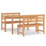 Garten-Essgruppe 3-teilig aus massivem Teakholz von vidaXL, Gartensets - Ref: Foro24-3157193, Preis: 574,92 €, Rabatt: %