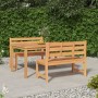 Garten-Essgruppe 3-teilig aus massivem Teakholz von vidaXL, Gartensets - Ref: Foro24-3157196, Preis: 586,54 €, Rabatt: %