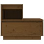 Mesita de noche madera maciza de pino marrón miel 60x34x51 cm de vidaXL, Mesitas de noche - Ref: Foro24-814380, Precio: 58,36...