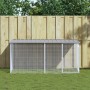 Chicken coop with light gray galvanized steel roof 203x98x90 cm by vidaXL, Cages and habitats for small animals - Ref: Foro24...