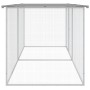 Chicken coop with light gray galvanized steel roof 203x98x90 cm by vidaXL, Cages and habitats for small animals - Ref: Foro24...