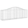 Gabion baskets 2 pcs arch shape iron 200x30x60/80 cm by vidaXL, Pots and planters - Ref: Foro24-3145388, Price: 143,99 €, Dis...