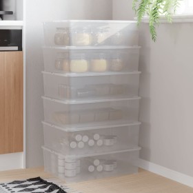 Stackable storage boxes 6 pcs plastic 25 L by vidaXL, Storage baskets - Ref: Foro24-3189188, Price: 94,04 €, Discount: %