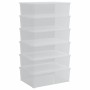 Cajas de almacenaje apilables 6 uds plástico 25 L de vidaXL, Cestas para almacenaje - Ref: Foro24-3189188, Precio: 94,04 €, D...