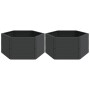 Planters 2 units PP anthracite gray by vidaXL, Pots and planters - Ref: Foro24-3189184, Price: 175,66 €, Discount: %