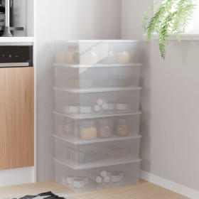 Stackable storage boxes 6 pcs plastic 10 L by vidaXL, Storage baskets - Ref: Foro24-3189187, Price: 52,70 €, Discount: %