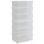 Cajas de almacenaje apilables 6 uds plástico 10 L de vidaXL, Cestas para almacenaje - Ref: Foro24-3189187, Precio: 52,70 €, D...