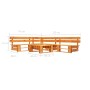 Gartenpalettenmöbel-Set 4-teilig aus honigbraunem Holz von vidaXL, Gartensets - Ref: Foro24-277453, Preis: 248,63 €, Rabatt: %