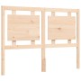 Double bed frame with solid wood headboard by vidaXL, Beds and slatted bases - Ref: Foro24-3194021, Price: 124,67 €, Discount: %