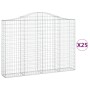 Gabionenkörbe 25 Stück Bogenform Eisen 200x30x140/160 cm von vidaXL, Töpfe und Pflanzgefäße - Ref: Foro24-3145488, Preis: 2,0...