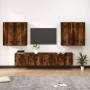 Set de muebles de TV 6 pzas madera contrachapada roble ahumado de vidaXL, Muebles TV - Ref: Foro24-3188715, Precio: 351,57 €,...