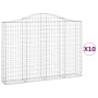 Gabionenkörbe 10 Stück Bogenform Eisen 200x30x140/160 cm von vidaXL, Töpfe und Pflanzgefäße - Ref: Foro24-3145480, Preis: 951...