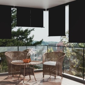 Black balcony side awning 165x250 cm by vidaXL, Umbrellas - Ref: Foro24-317856, Price: 63,42 €, Discount: %