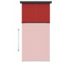 Red balcony side awning 145x250 cm by vidaXL, Umbrellas - Ref: Foro24-317853, Price: 62,52 €, Discount: %