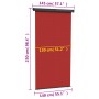 Toldo lateral de balcón rojo 145x250 cm de vidaXL, Sombrillas - Ref: Foro24-317853, Precio: 62,52 €, Descuento: %