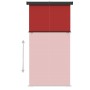 Toldo lateral de balcón rojo 165x250 cm de vidaXL, Sombrillas - Ref: Foro24-317859, Precio: 68,99 €, Descuento: %