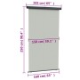 Gray balcony side awning 165x250 cm by vidaXL, Umbrellas - Ref: Foro24-317860, Price: 115,48 €, Discount: %