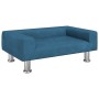 Blaues Samt-Kindersofa 70x45x26,5 cm von vidaXL, Baby- und Kleinkindmöbel - Ref: Foro24-3196329, Preis: 65,99 €, Rabatt: %