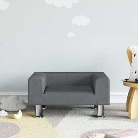 Kindersofa aus dunkelgrauem Samt 50x40x26,5 cm von vidaXL, Baby- und Kleinkindmöbel - Ref: Foro24-3196338, Preis: 49,99 €, Ra...