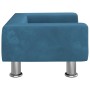 Blue velvet children's sofa 50x40x26.5 cm by vidaXL, Baby and Toddler Furniture - Ref: Foro24-3196336, Price: 52,56 €, Discou...