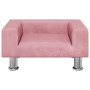 Pink velvet children's sofa 50x40x26.5 cm by vidaXL, Baby and Toddler Furniture - Ref: Foro24-3196339, Price: 52,56 €, Discou...