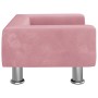 Pink velvet children's sofa 50x40x26.5 cm by vidaXL, Baby and Toddler Furniture - Ref: Foro24-3196339, Price: 52,56 €, Discou...