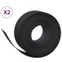 Garden edging 2 pcs black polyethylene 10 m 20 cm by vidaXL, Garden edging and edging - Ref: Foro24-3155456, Price: 70,93 €, ...