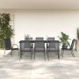 Garden dining set 9 pieces steel and black textilene by vidaXL, Garden sets - Ref: Foro24-3200681, Price: 595,91 €, Discount: %