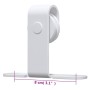 Kit mini puerta corredera armario acero carbono blanco 200 cm de vidaXL, Marcos de puertas - Ref: Foro24-151695, Precio: 47,2...