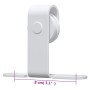 Kit de mini puerta corredera acero carbono blanca 183 cm de vidaXL, Marcos de puertas - Ref: Foro24-151694, Precio: 43,03 €, ...