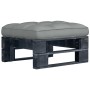 Garden ottoman made of black impregnated pine wood pallets by vidaXL, Modular outdoor sofas - Ref: Foro24-3066435, Price: 59,...