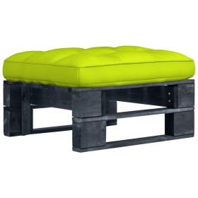 Garden ottoman made of black impregnated pine wood pallets by vidaXL, Modular outdoor sofas - Ref: Foro24-3066443, Price: 59,...