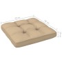 Honey brown impregnated pine wood pallet garden ottoman by vidaXL, Modular outdoor sofas - Ref: Foro24-3066448, Price: 63,25 ...