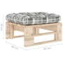 Garden ottoman made of impregnated pine wood pallets by vidaXL, Modular outdoor sofas - Ref: Foro24-3066470, Price: 54,98 €, ...