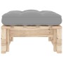 Pine wood pallet garden ottoman treated with wood preservative by vidaXL, Modular outdoor sofas - Ref: Foro24-3066459, Price:...