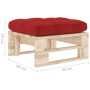 Garden ottoman made of impregnated pine wood pallets by vidaXL, Modular outdoor sofas - Ref: Foro24-3066463, Price: 56,23 €, ...