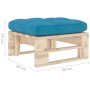 Garden ottoman made of impregnated pine wood pallets by vidaXL, Modular outdoor sofas - Ref: Foro24-3066461, Price: 56,23 €, ...