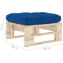 Garden ottoman made of impregnated pine wood pallets by vidaXL, Modular outdoor sofas - Ref: Foro24-3066466, Price: 58,99 €, ...