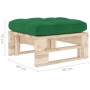 Garden ottoman made of impregnated pine wood pallets by vidaXL, Modular outdoor sofas - Ref: Foro24-3066462, Price: 55,45 €, ...