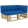 Grün imprägniertes Paletten-Gartensofa aus Kiefernholz von vidaXL, Modulare Sofas für den Außenbereich - Ref: Foro24-3066550,...