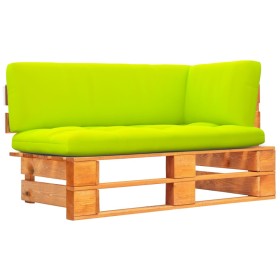 Corner sofa with garden pallets impregnated pine wood honey brown by vidaXL, Modular outdoor sofas - Ref: Foro24-3066599, Pri...