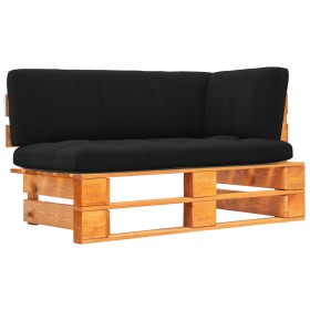 Ecksofa mit Gartenpaletten, imprägniertes Kiefernholz, honigbraun von vidaXL, Modulare Sofas für den Außenbereich - Ref: Foro...