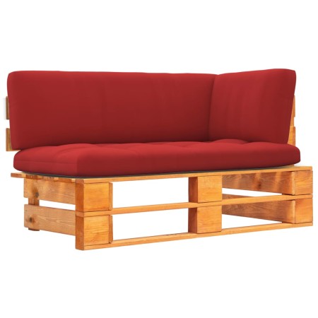 Ecksofa mit honigbraunem, imprägniertem Kiefernholz Garten von vidaXL, Modulare Sofas für den Außenbereich - Ref: Foro24-3066...