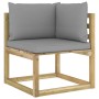 6-piece garden furniture set with impregnated wood cushions by vidaXL, Garden sets - Ref: Foro24-3064978, Price: 353,56 €, Di...