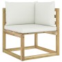 6-piece garden furniture set with impregnated wood cushions by vidaXL, Garden sets - Ref: Foro24-3065008, Price: 361,52 €, Di...